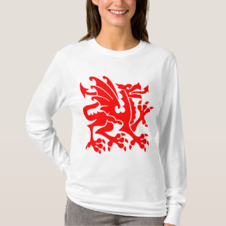 Camiseta Heraldic Dragon 01 - Vermelho