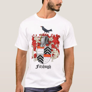 Camiseta Heráldica da família de Fitzhugh - GRANDE CRISTA