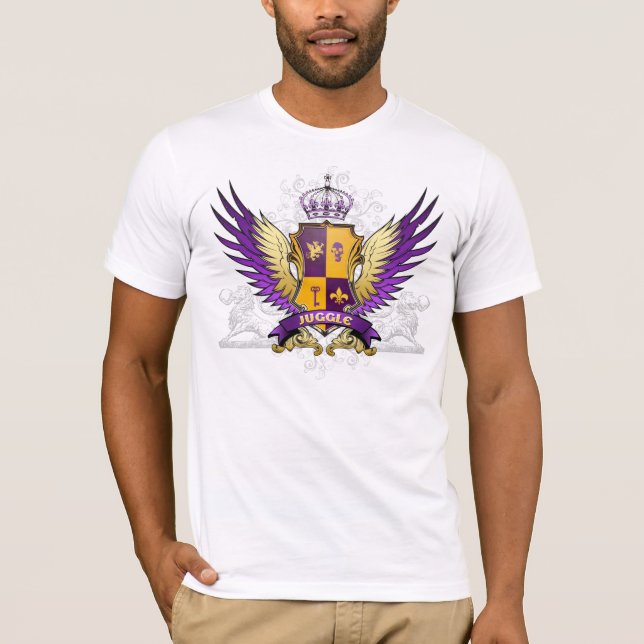 Camiseta heráldica de Juggle.com (Frente)
