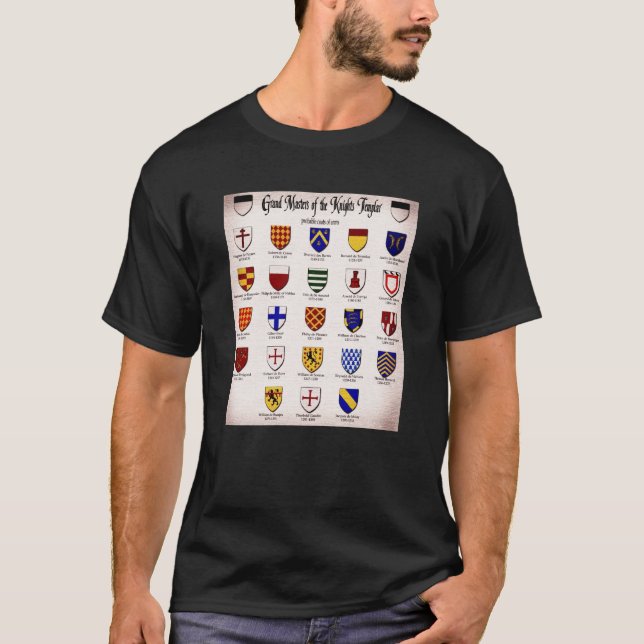 Camiseta Heráldica mestra de Templar (Frente)