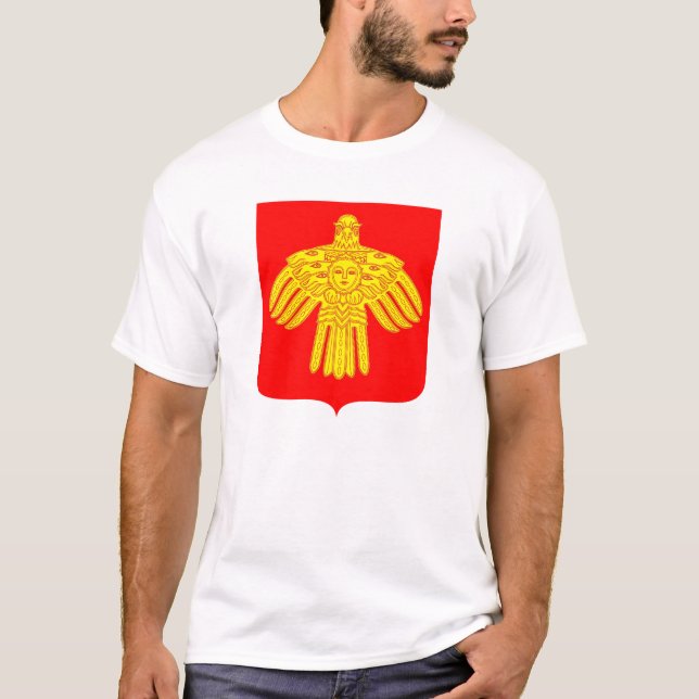 Camiseta Heráldica oficial da brasão da república de Comi (Frente)