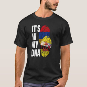 Camiseta Herança de Sinalizador de DNA Misturado Bruneiano