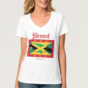 Camiseta Herança dupla JAMAICA GRENADA Escritura Cristã