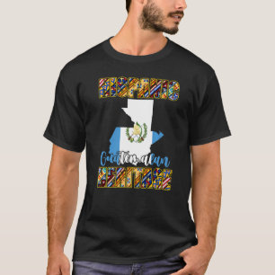 Camiseta Herança Guatemalteca Hispânica Mapa da Guatemala B
