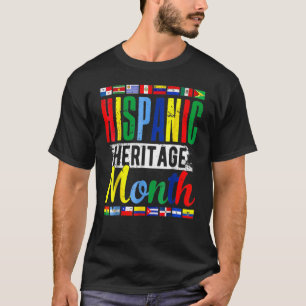 Camiseta Herança hispânica Mês 2022 Homens de Figurino Hisp