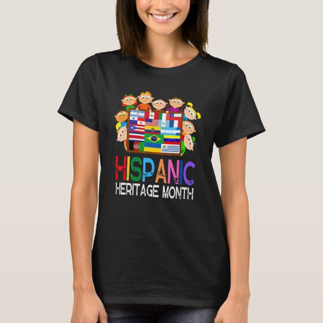 Camiseta Herança hispânica Mês Crianças Meninas Toddler La (Frente)