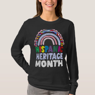Camiseta herança hispânica mês latino bandeira nacional spa
