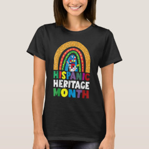 Camiseta herança hispânica mês latino bandeira nacional spa