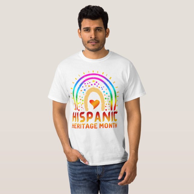 Camiseta Herança hispânica Mês T-Shirt (Frente Completa)