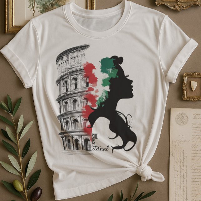 Camiseta Herança italiana e Colosseum Tee (Criador carregado)