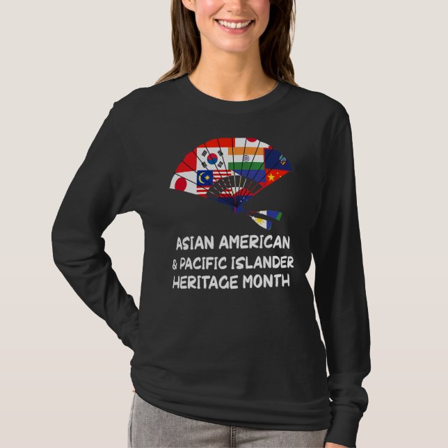Camiseta Herança Nacional Asiática Americana E Do Pacífico (Frente)