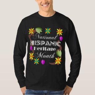 Camiseta Herança Nacional Hispânica Mês T-Shirt