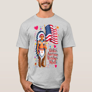 Camiseta Herança Nativa Americana Mês Orgulho 1 T-Shirt