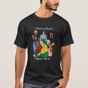 Camiseta Herança Negra Guyana Metade Americana Half Gu