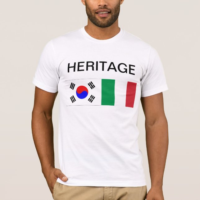 Camiseta Herança parcialmente coreana, parcialmente (Frente)