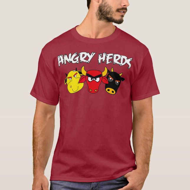 Camiseta Heranças Enfadonhas Engraçadas Fazendeiros de gado (Frente)