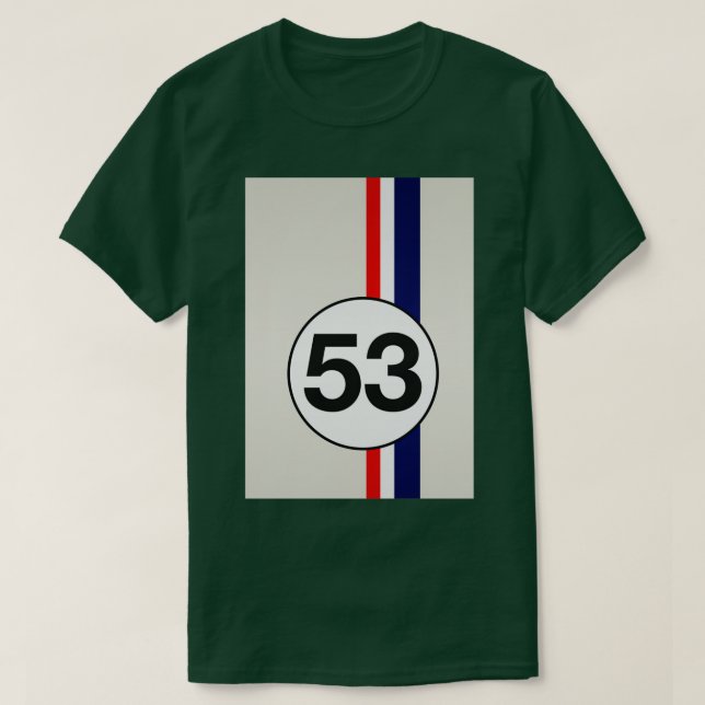 Camiseta Herbie 53 Estrias de corridas (Frente do Design)