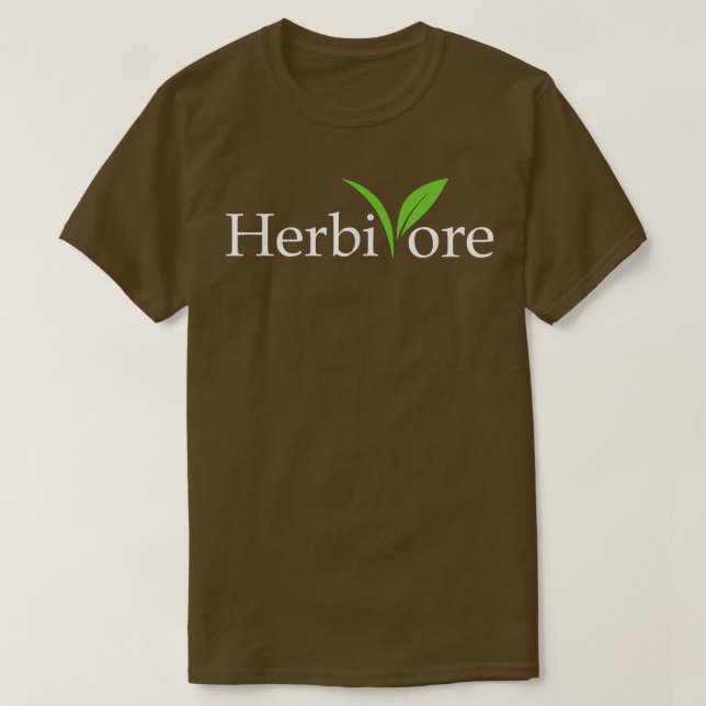 Camiseta Herbivore Animal Vegetal (Frente do Design)
