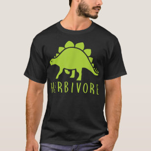 Camiseta Herbivore Dinosaur Vegan Estilo de Vida Vegetarian