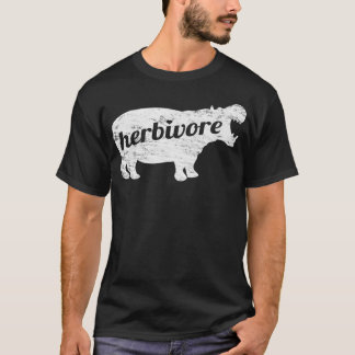 Camiseta HERBIVORE Hippopotamus comeu Veg Vegan inspirado