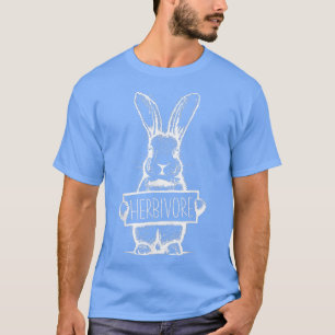 Camiseta Herbivore Rabbit Statement Vegetarian Vegan