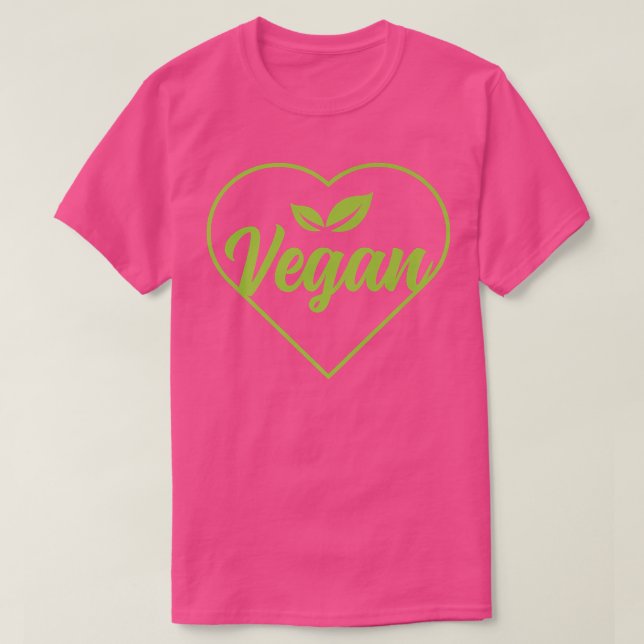 Camiseta Herbivore Vegan Heart Veget, em Planta Incomodada (Frente do Design)