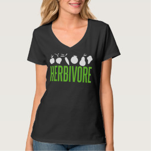 Camiseta Herbivore Vegetarian Inspirou Quote Gráfico
