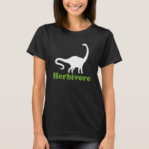 Camiseta Herbívoro Vegetariano Dinossauro Amante de Comida