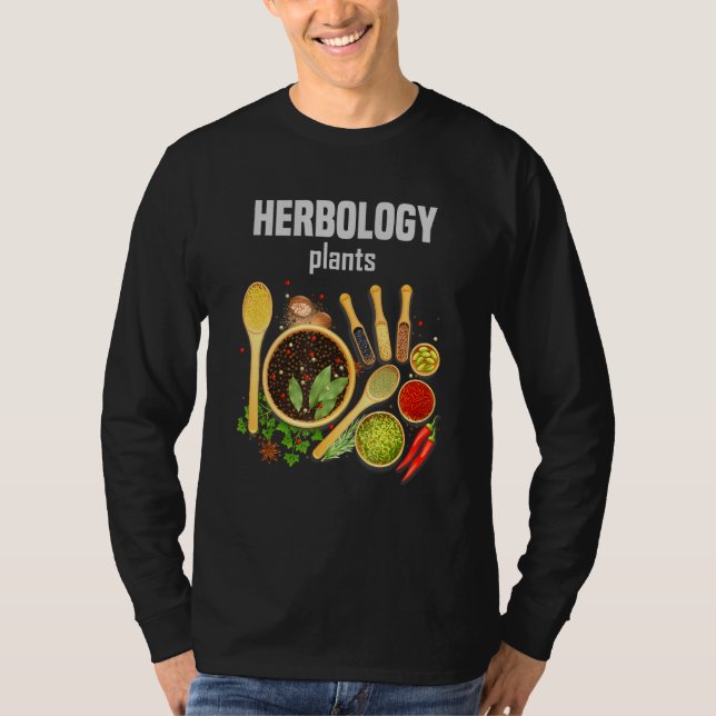 Camiseta Herbologia Plantas V2 Jardinagem Jardinagem Estufa (Frente)