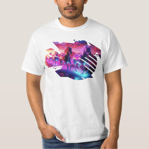 Camiseta Herd Elétrico - Cavalos de ondas síncronas v2