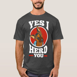 Camiseta Herdando Cachorros Rei Alemão Shepherd Sim Eu Te C