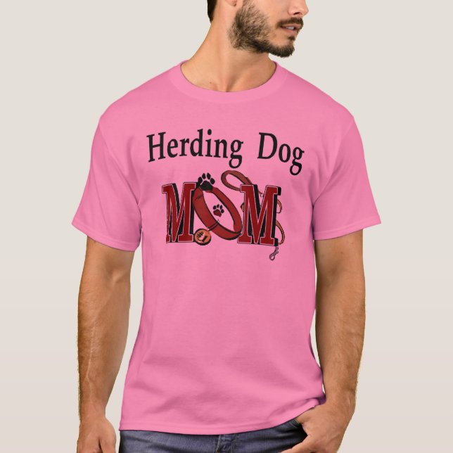 Camiseta Herding Dog Mamãe Gifts (Frente)