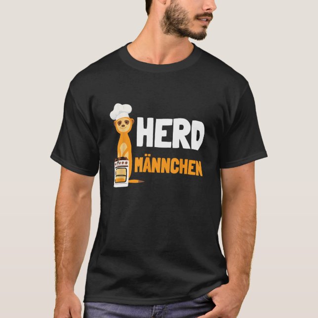 Camiseta Herdmännchen I  Chef Herd Meerkat with Chef s Hat (Frente)