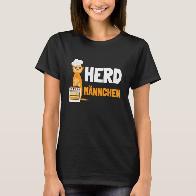 Camiseta Herdmännchen I  Chef Herd Meerkat with Chef s Hat (Frente)