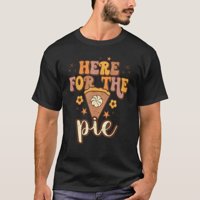 Camiseta Here For The Pie Pumpkin Spice Autumn Fall Yall Th (Frente)