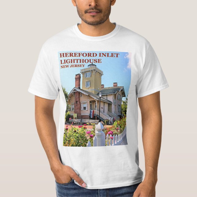 Camiseta Hereford Inlet Lighthouse, New Jersey T-Shirt (Frente)