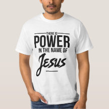 Camiseta Heren Christelijk - Jesus é o poder
