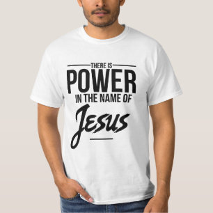 Camiseta Heren Christelijk - Jesus é o poder