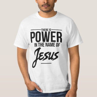 Camiseta Heren Christelijk - Jesus é o poder