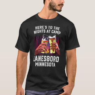 Camiseta Heres À Noite No Campo Lanesboro Camping Minn