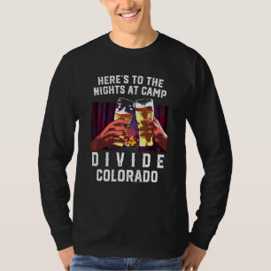 Camiseta Heres Às Noites Em Camp Dividam Colorida De Campos