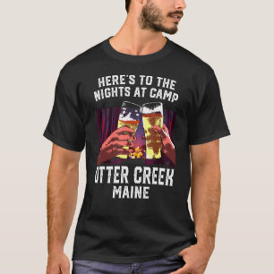 Camiseta Heres Às Noites Em Camp Otter Creek Mães De Acampa