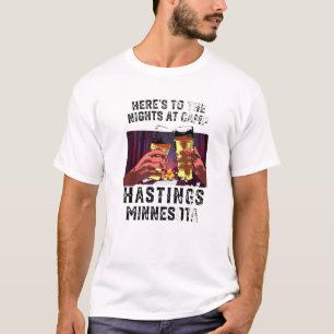 Camiseta Heres Às Noites No Acampamento Apanhando Minne