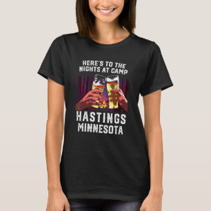 Camiseta Heres Às Noites No Acampamento Apanhando Minne