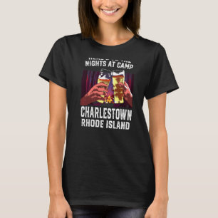 Camiseta Heres Às Noites No Acampamento Charlestown