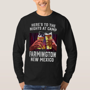 Camiseta Heres Às Noites No Acampamento Farmington