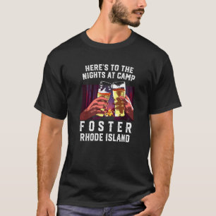 Camiseta Heres Às Noites No Acampamento Foster Acampando Rh