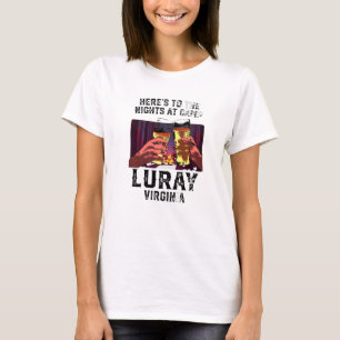 Camiseta Heres Às Noites No Acampamento Luray Acampando Vir