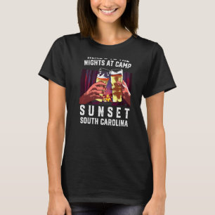 Camiseta Heres Às Noites No Acampamento Sunset Sul C