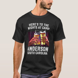 Camiseta Heres Às Noites No Campo Anderson Acampando No Sul